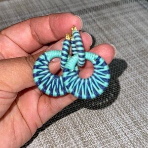 Stella & Dot Double Take Turquoise Earrings